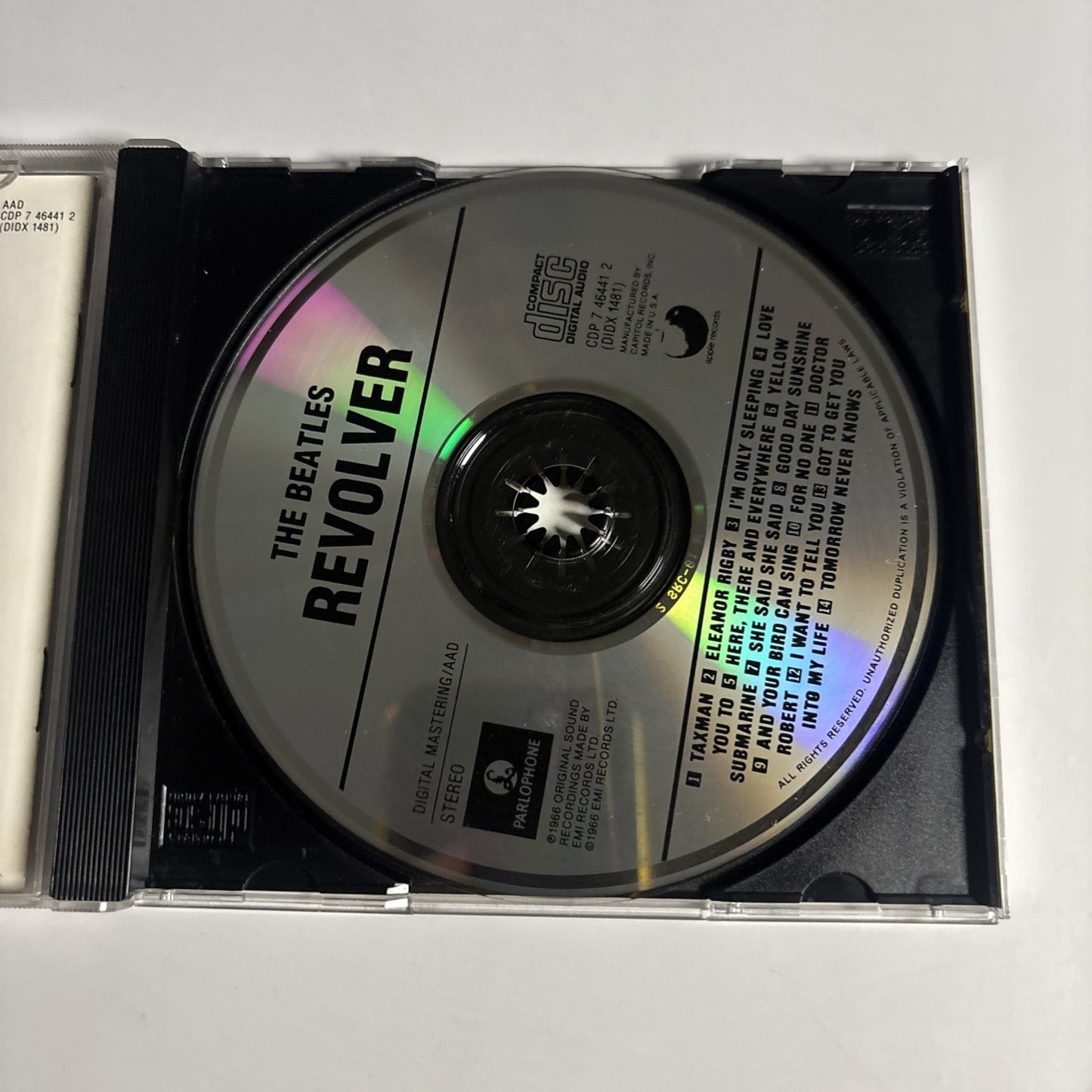 The Beatles – Revolver (CD, 1987) US CDP 7 46441 2