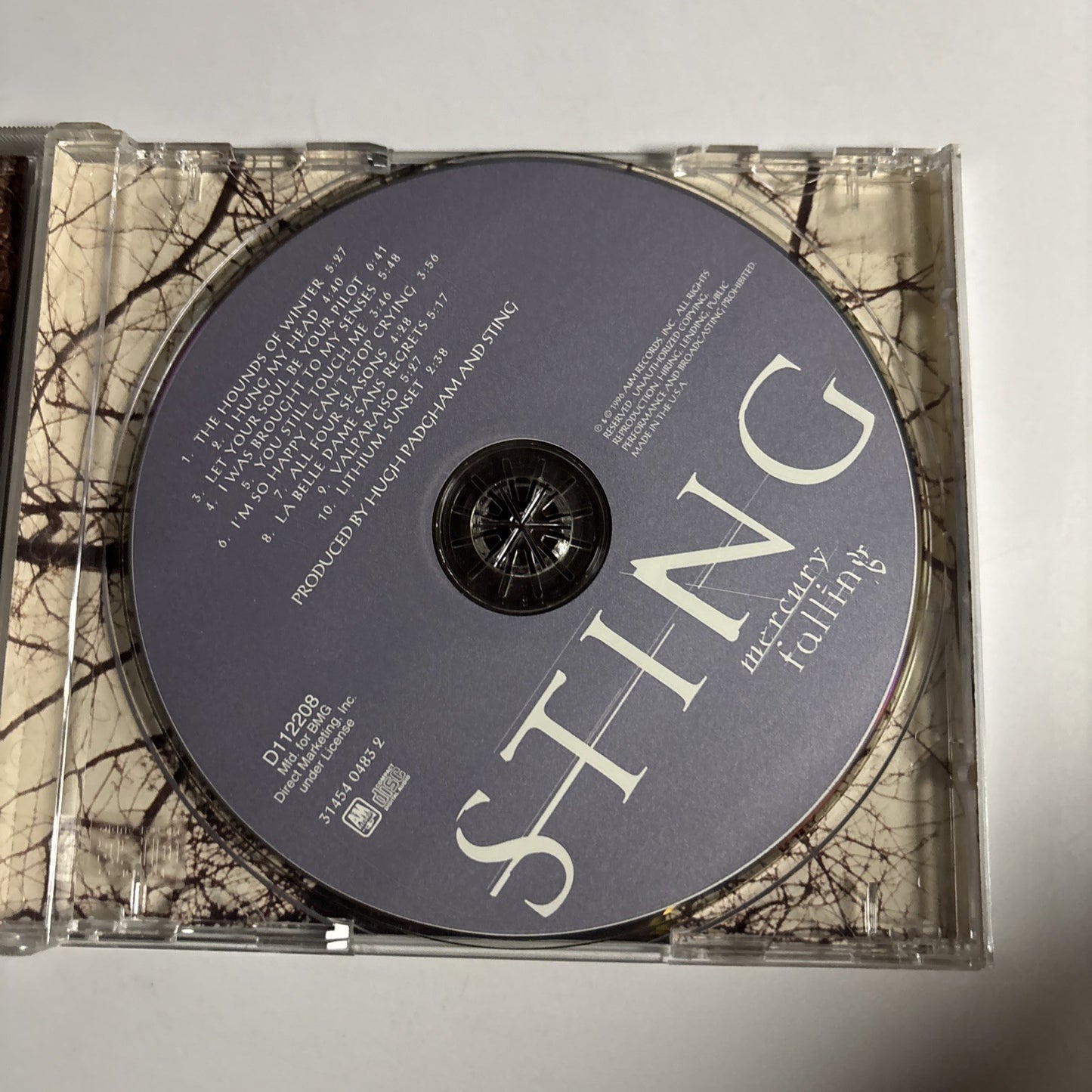 Sting – Mercury Falling (CD, 1996) US 31454 0483 2
