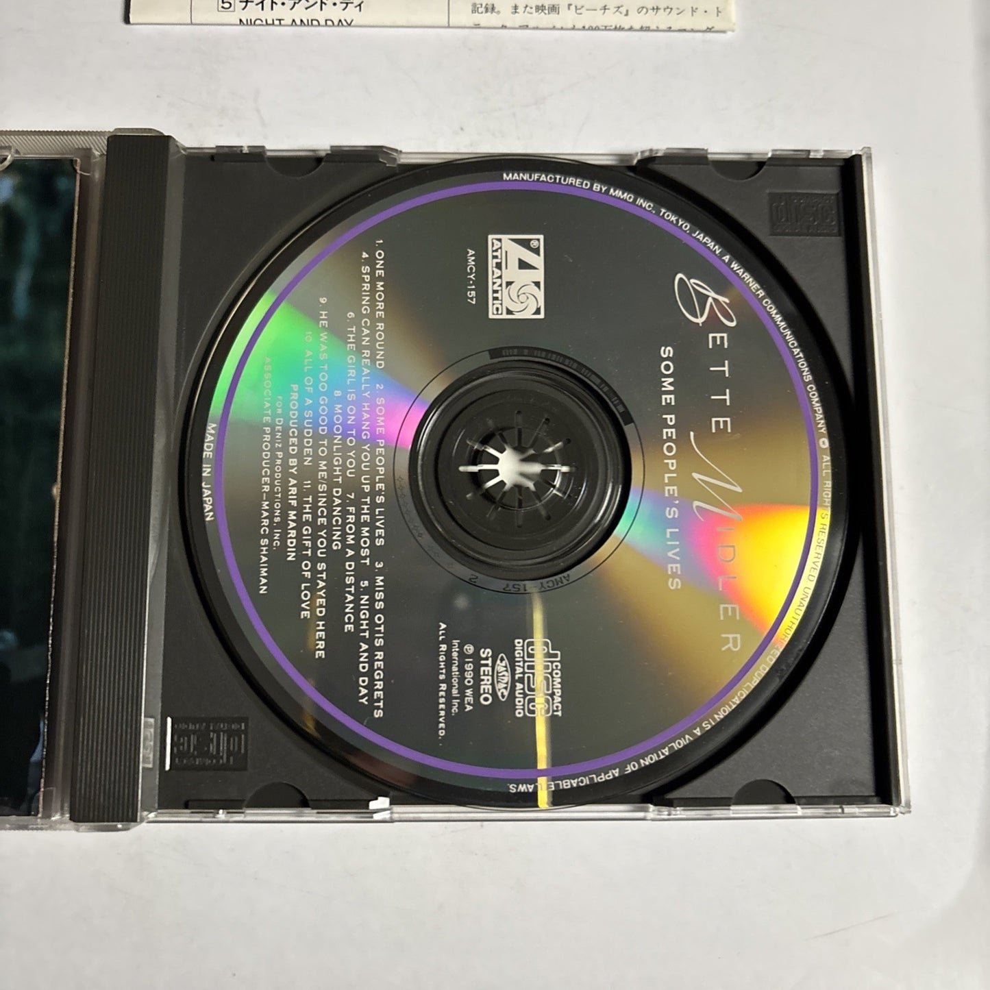 Bette Midler – Some People's Lives (CD, 1990) Japan AMCY-157