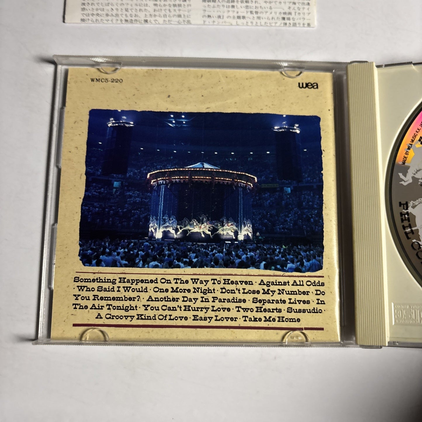 Phil Collins – Serious Hits...Live! (CD, 1990) Japan WMC5-220
