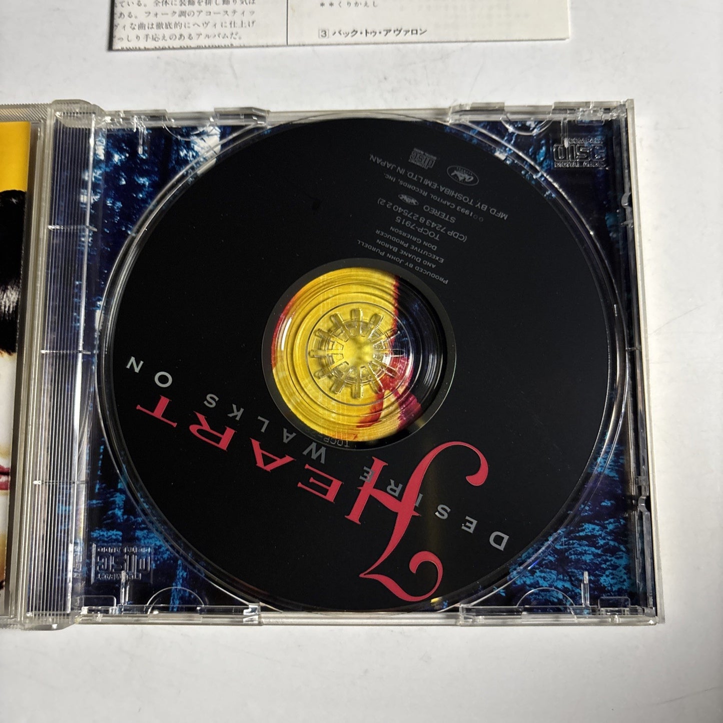 Heart – Desire Walks On (CD, 1993) Japan TOCP-7915