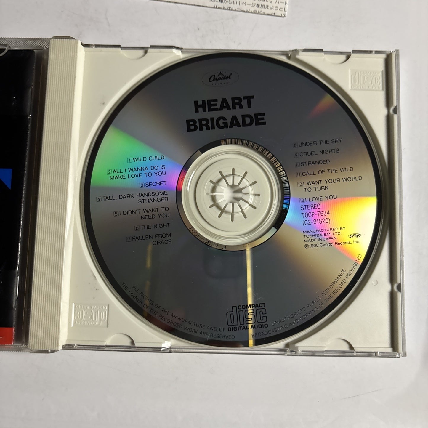 Heart – Brigade (CD, 1993) Japan TOCP-7634