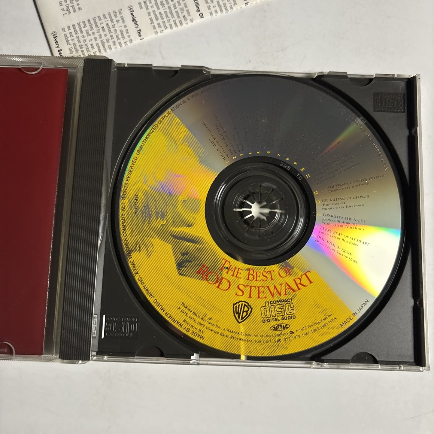 Rod Stewart – The Best Of Rod Stewart (CD, 1989) Japan 22P2-3116