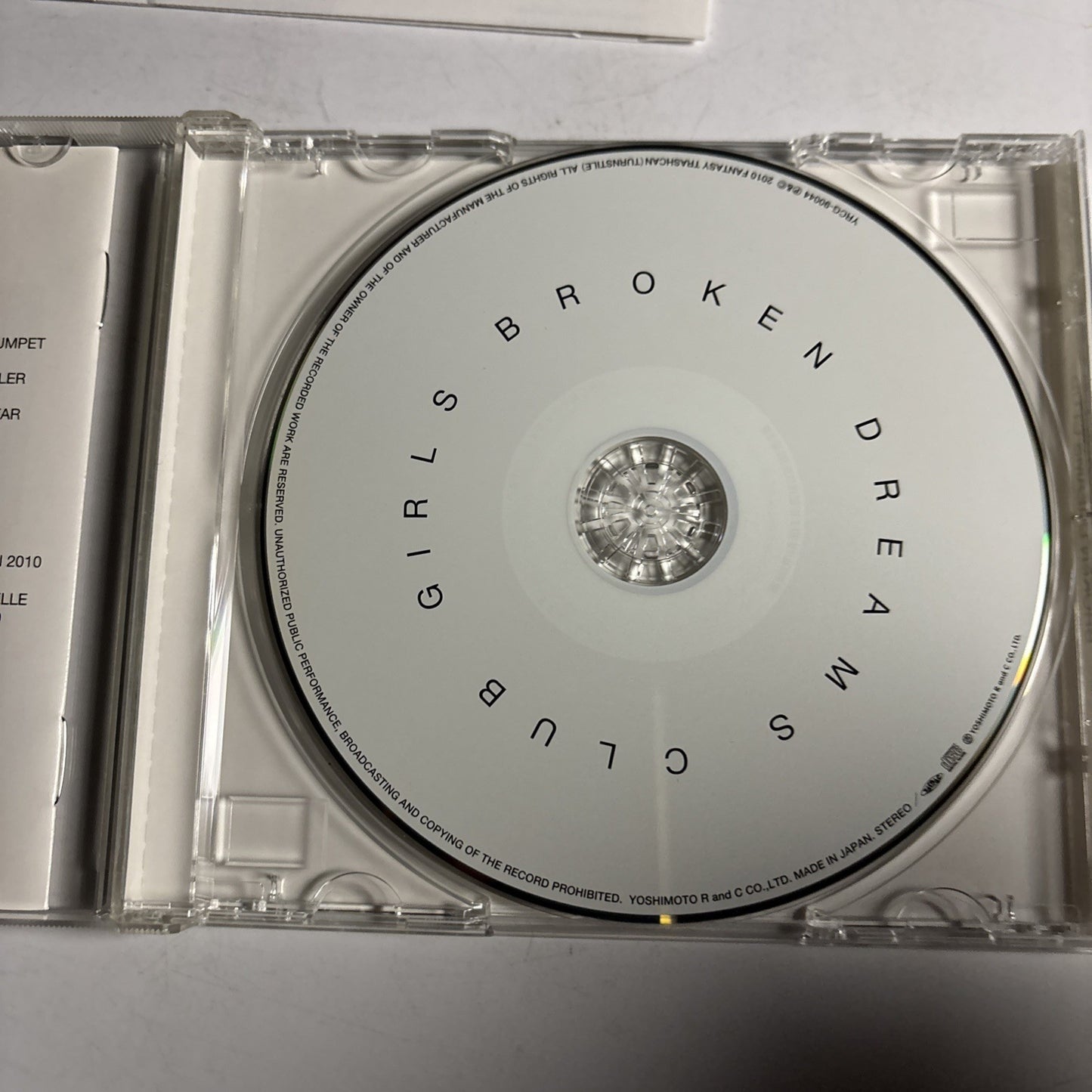 Girls – Broken Dreams Club (CD, 2010) Japan YRCG-90044