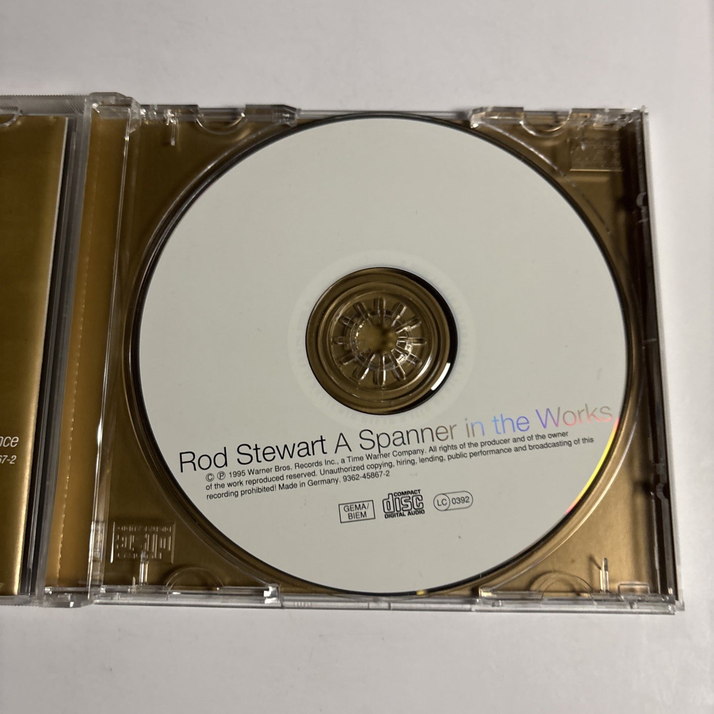 Rod Stewart – A Spanner In The Works (CD, 1995) Europe 9362-45867-2