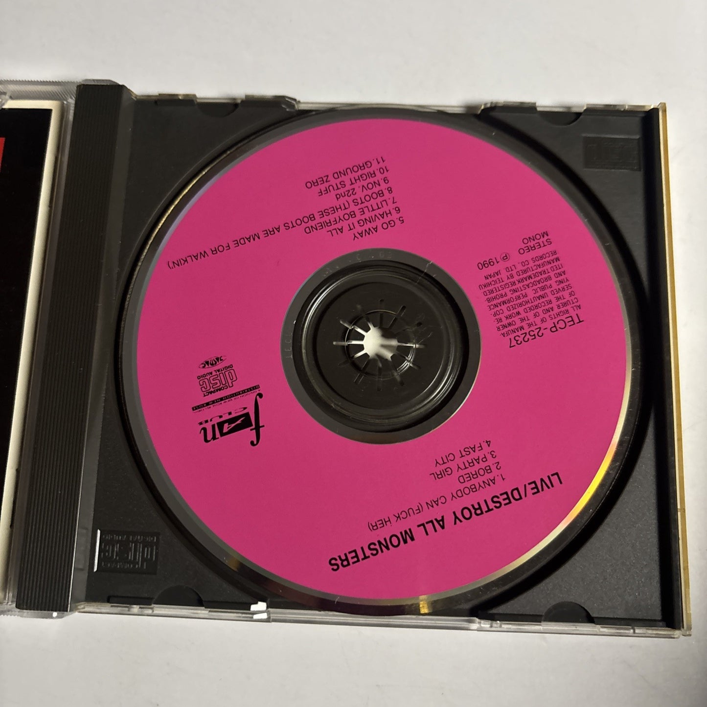 Destroy All Monsters – Live (CD, 1990) Japan TECP-25237