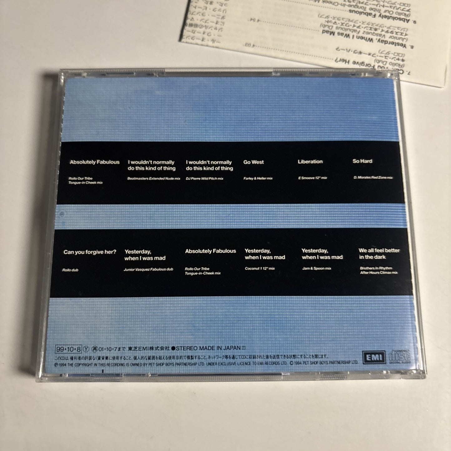 Pet Shop Boys – Disco 2 (CD, 1999) Japan TOCP-53109