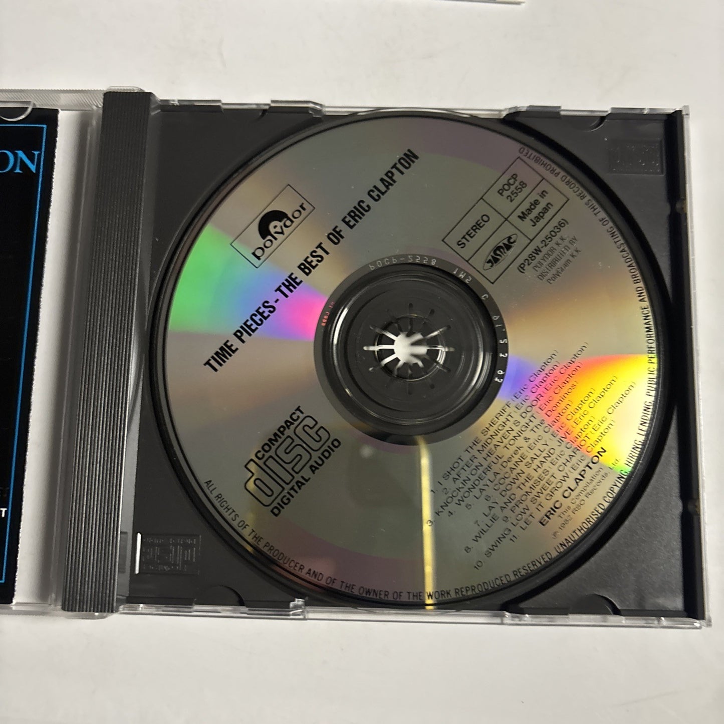Eric Clapton – Time Pieces - The Best Of Eric Clapton (CD, 1997) Japan POCP-2558