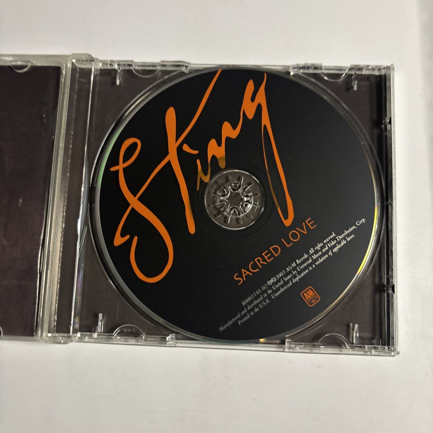 Sting – Sacred Love (CD, 2003) US B0001141-02