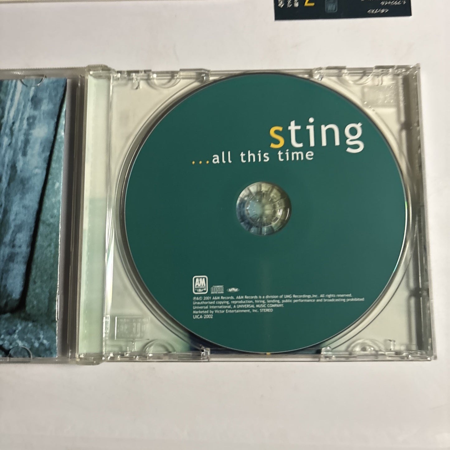 Sting – ...All This Time (CD, 2001) Japan Bonus Track Obi UICA-2002