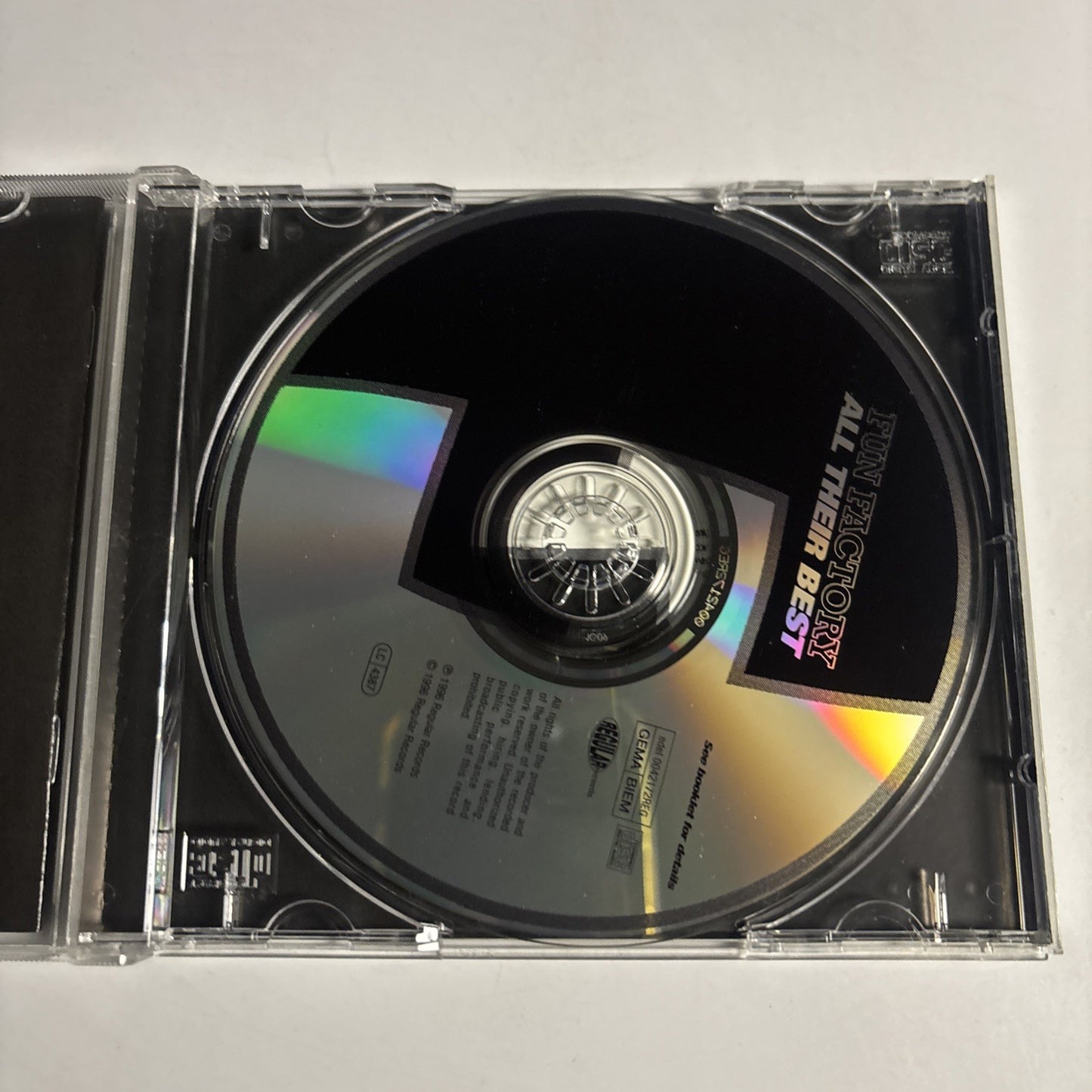 Fun Factory – All Their Best (CD, 1996) Germany edel 0042172REG