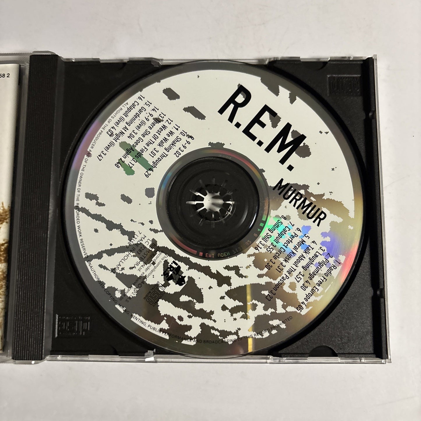 R.E.M. – Murmur (CD, 1992) Europe 0777 7 13158 2 4