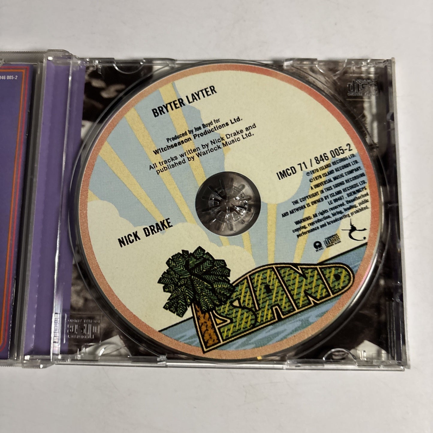 Nick Drake – Bryter Layter (CD, 2000) Europe IMCD 71