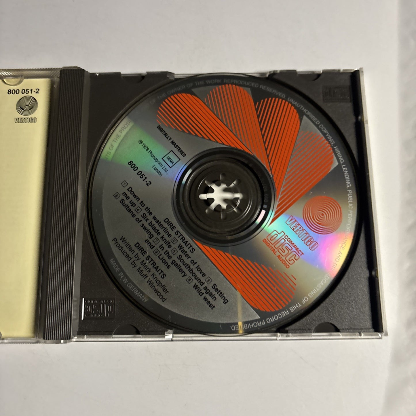 Dire Straits – Dire Straits (CD, 1991) Europe 800 051-2