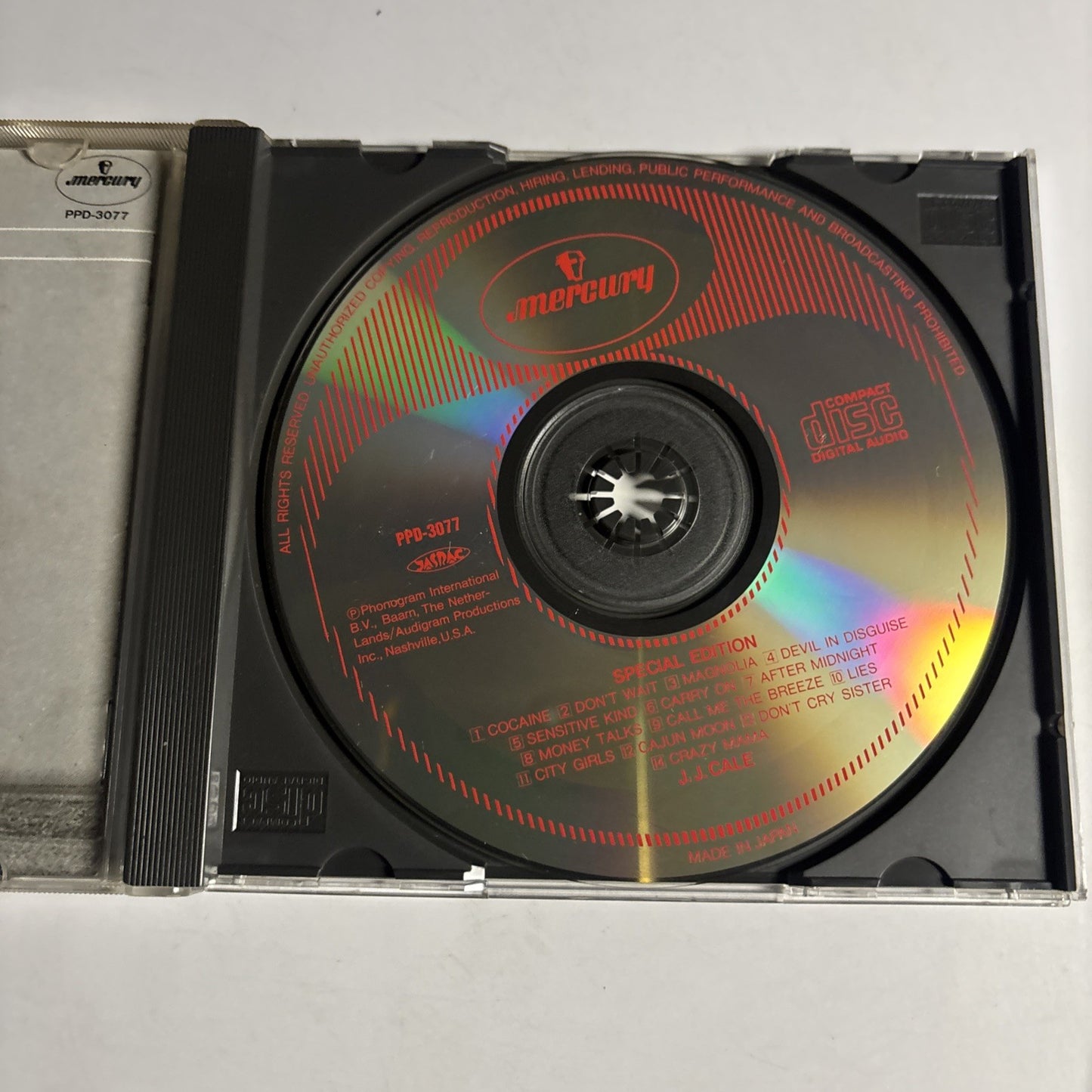 J.J. Cale – Special Edition (CD, 1984) Japan PPD-3077