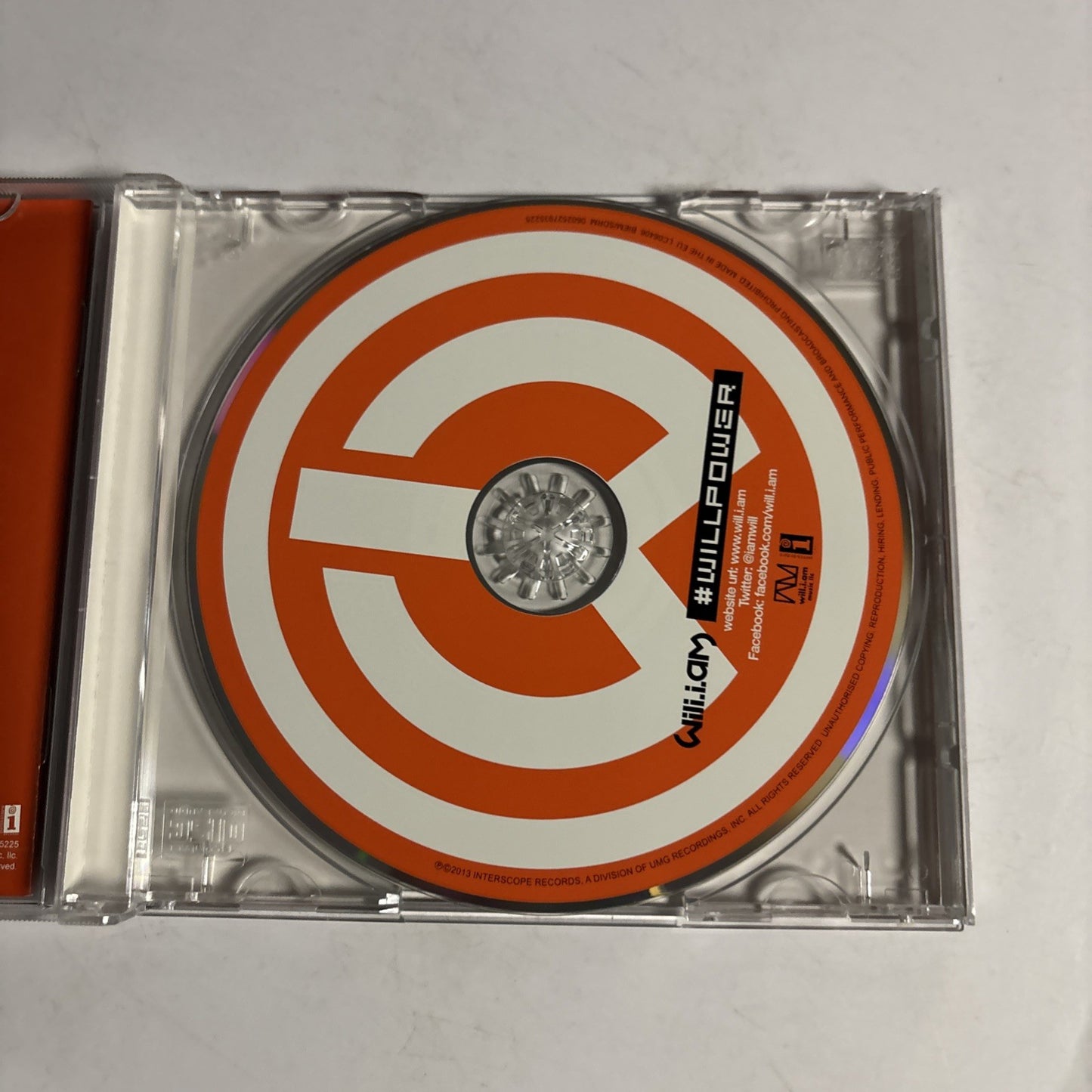 Will I Am – #willpower (CD, 2013) Europe 0602527935225
