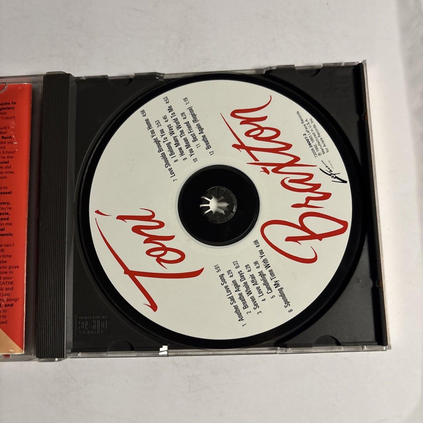 Toni Braxton – Toni Braxton (CD, 1993) US ARCD 6007