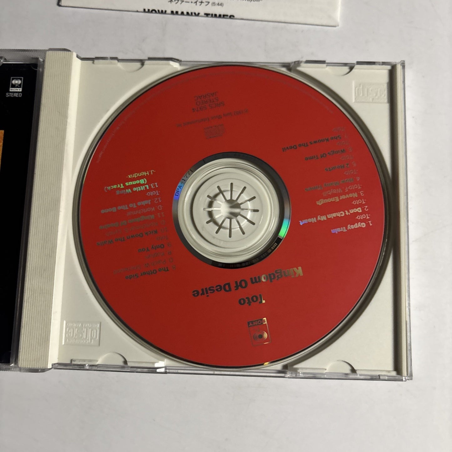 Toto – Kingdom Of Desire (CD, 1992) Japan SRCS 5974