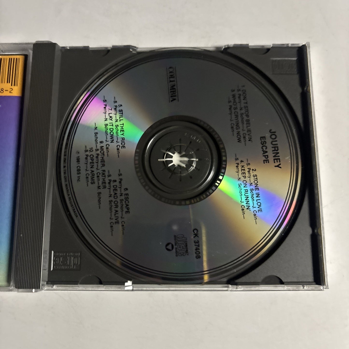 Journey – Escape (CD, 1983) US CK 37408