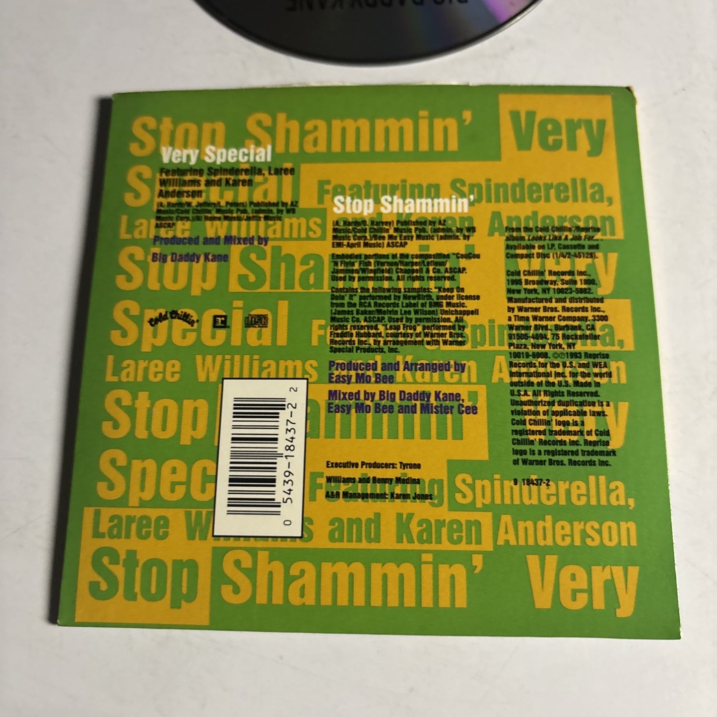 Big Daddy Kane, Spinderella, Laree Williams – Stop Shammin' (CD, 1993)