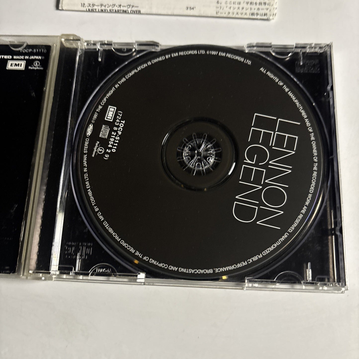 Lennon Legend (The Very Best Of John Lennon) (CD, 1998) Japan TOCP-51110