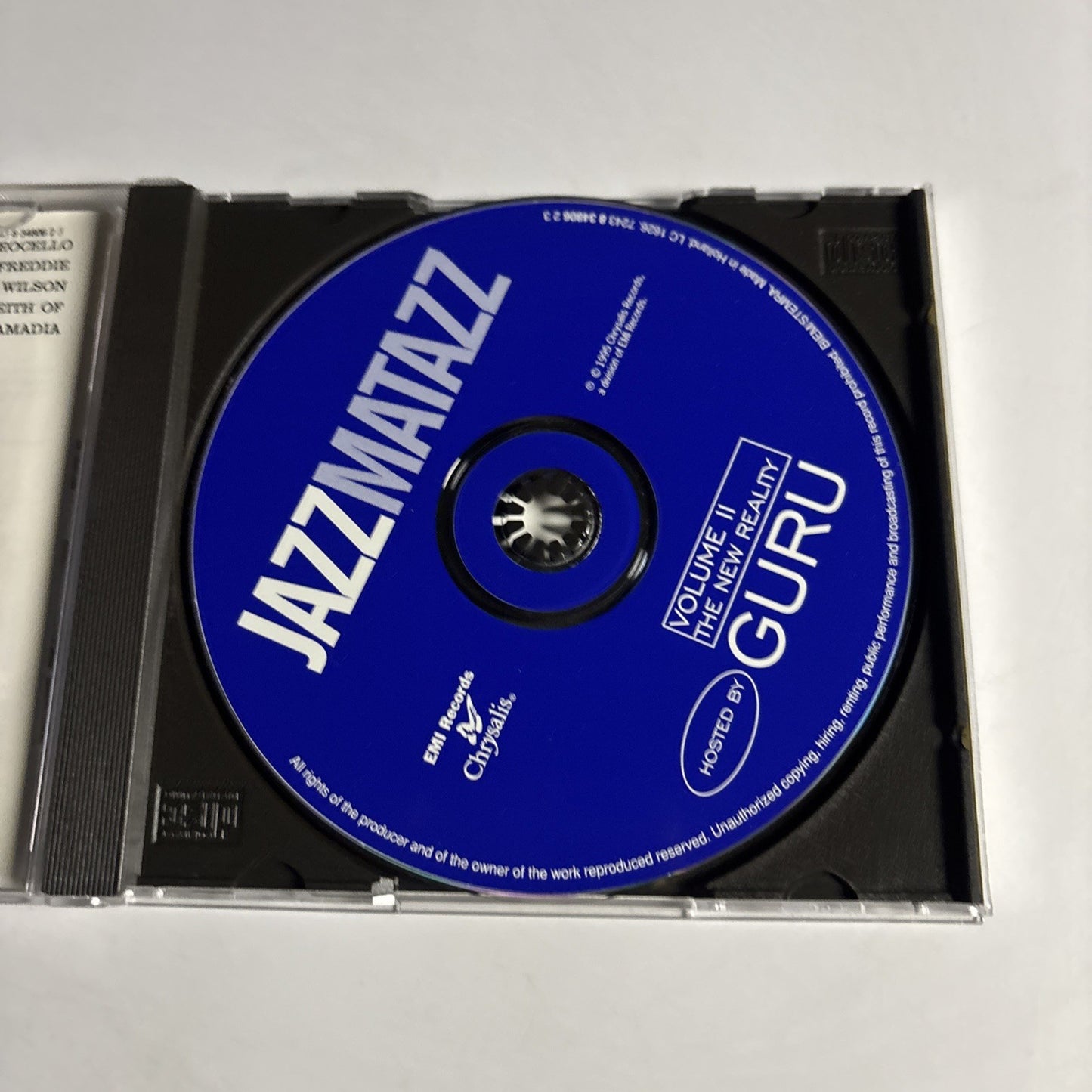 Guru – Jazzmatazz Volume II: The New Reality (CD, 1995) Europe 7243 8 34806 2 3