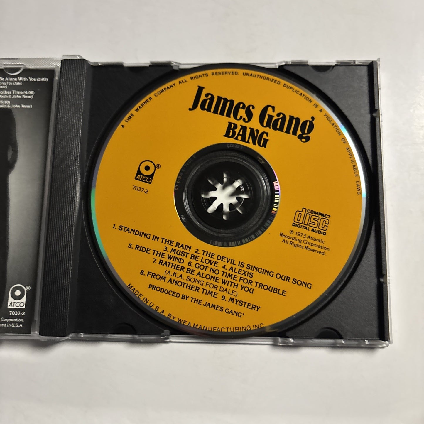 James Gang – Bang (CD, 1973) US 7037-2