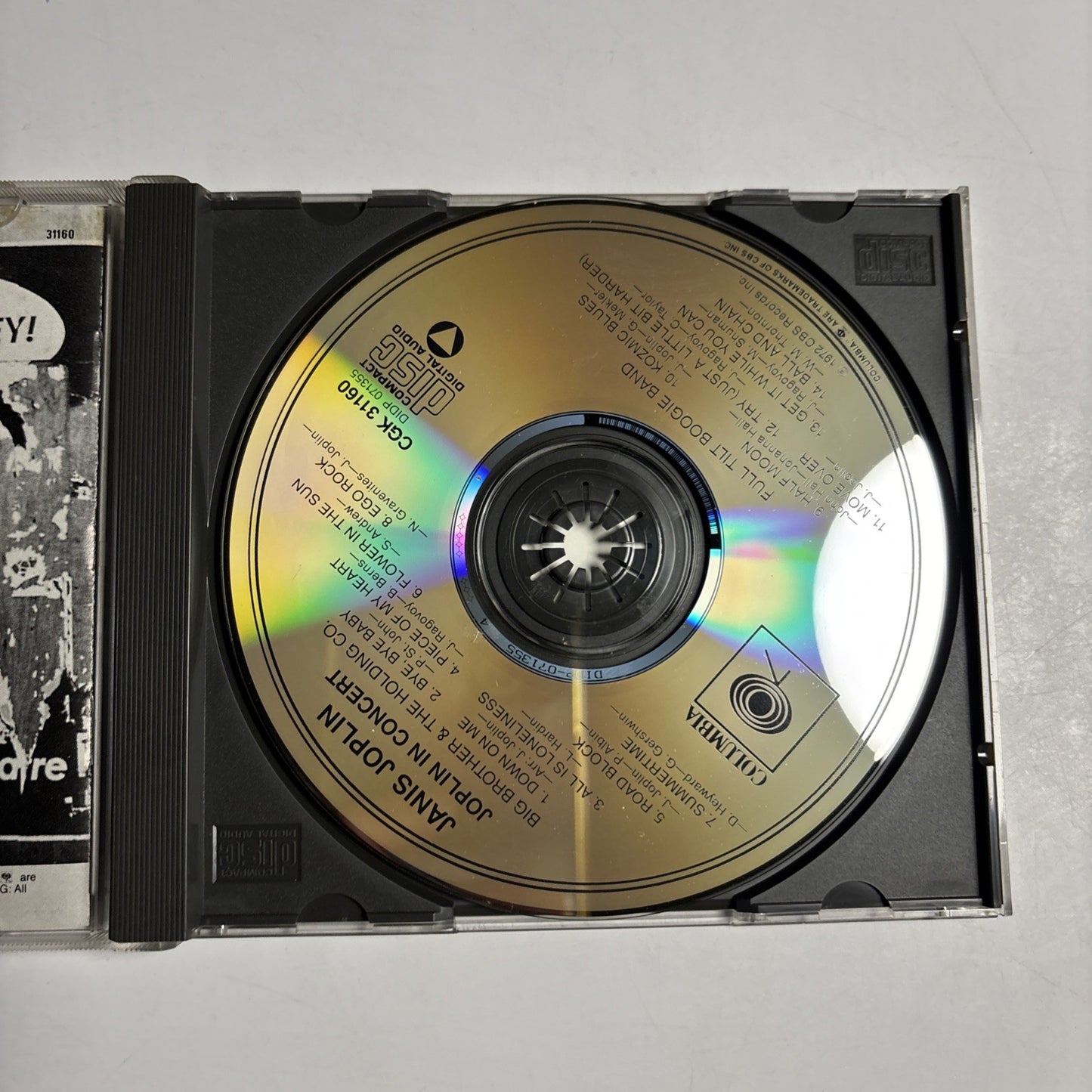 Janis Joplin – In Concert (CD, 1989) US CGK 31160