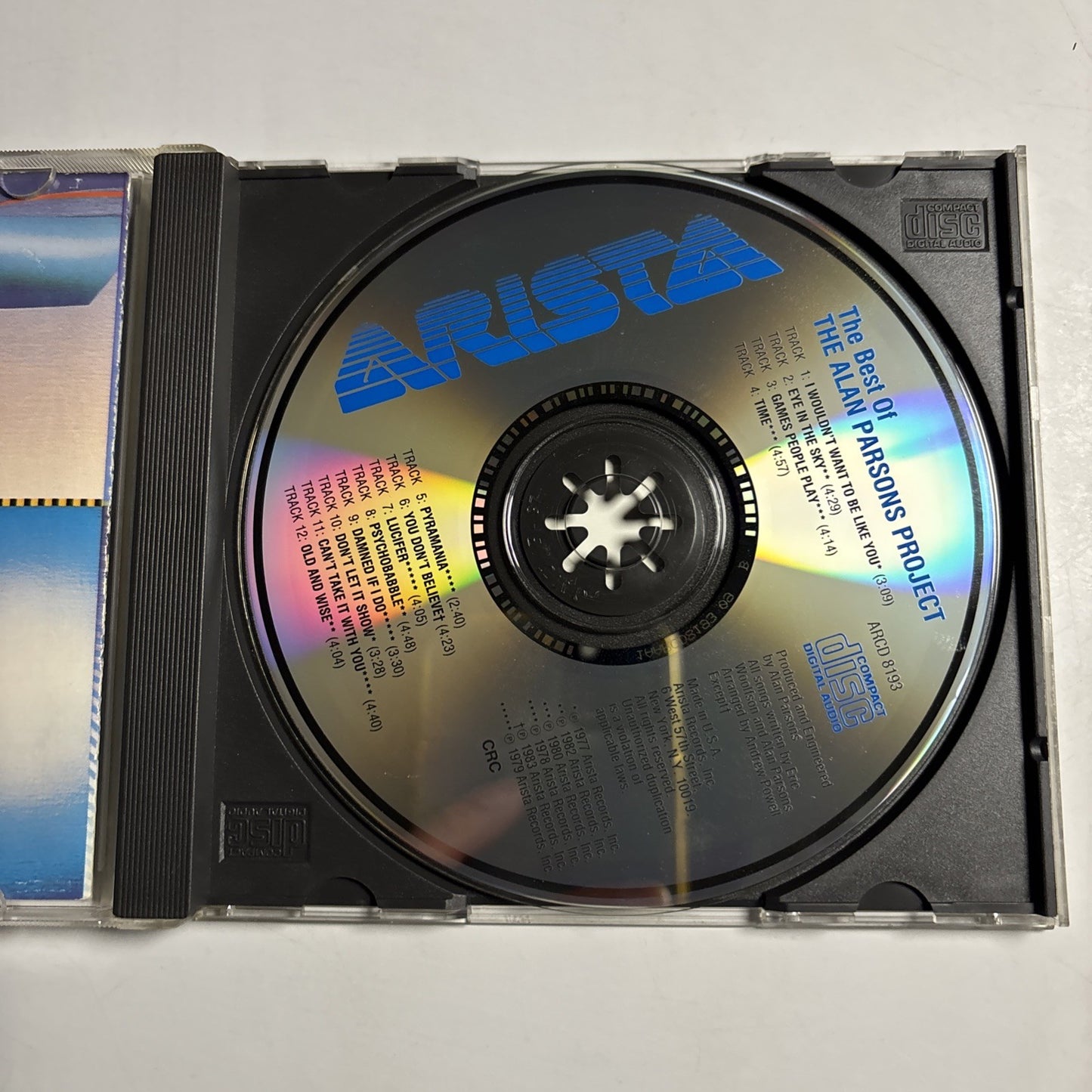 The Alan Parsons Project – The Best Of The Alan Parsons Project (CD, 1983) US