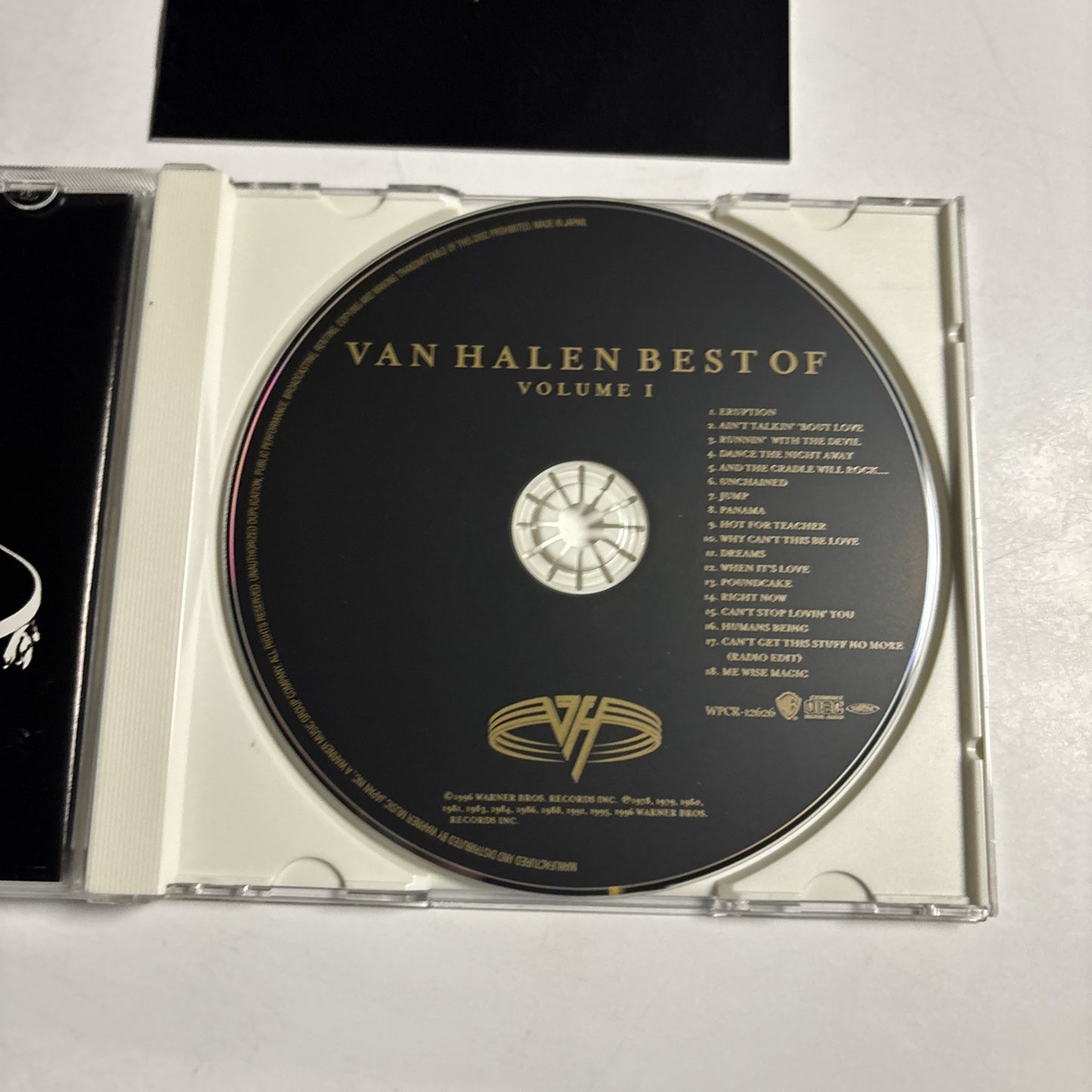 Van Halen – Best Of Volume 1 (CD, 2007) Japan WPCR-12626