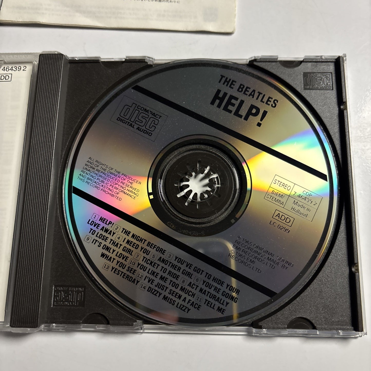 The Beatles – Help! (CD, 1987) Europe CDP 7 46439 2
