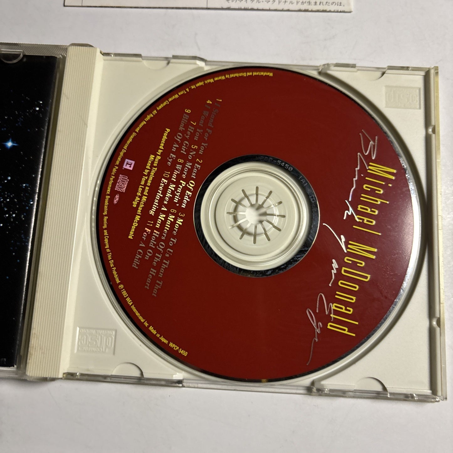 Michael McDonald – Blink Of An Eye (CD, 1993) Japan WPCP-5450