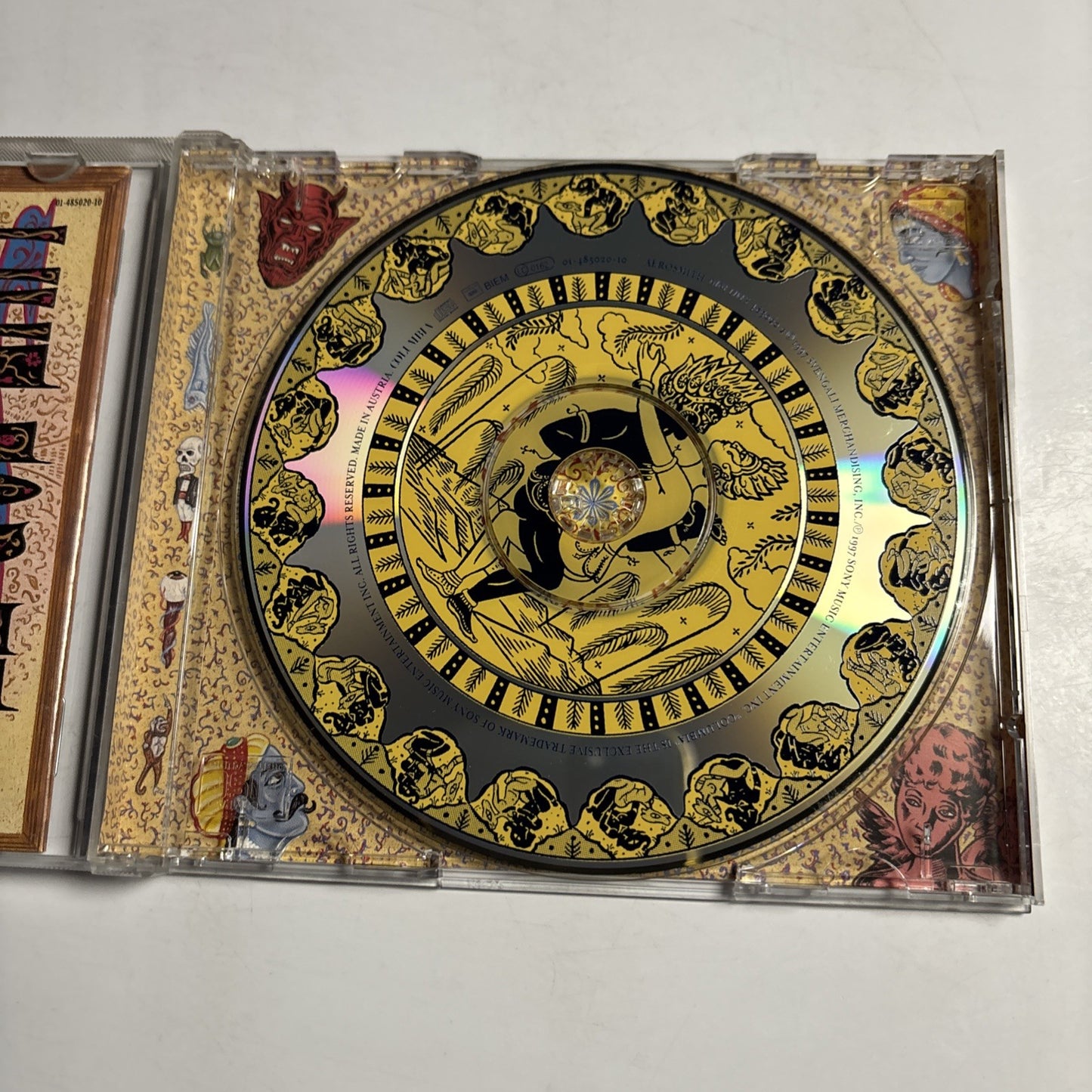 Aerosmith – Nine Lives (CD, 1997) Europe COL 485020 2