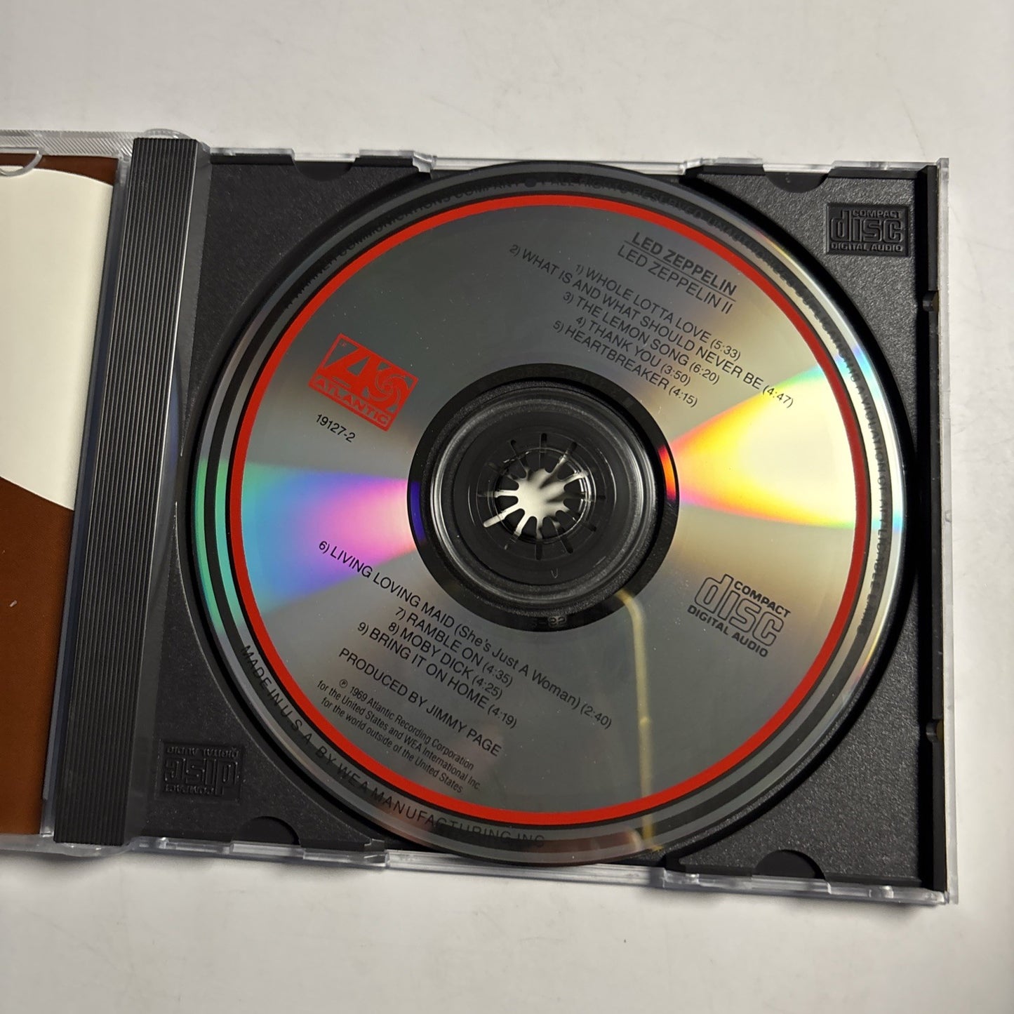 Led Zeppelin – Led Zeppelin II (CD, 1987) US 19127-2