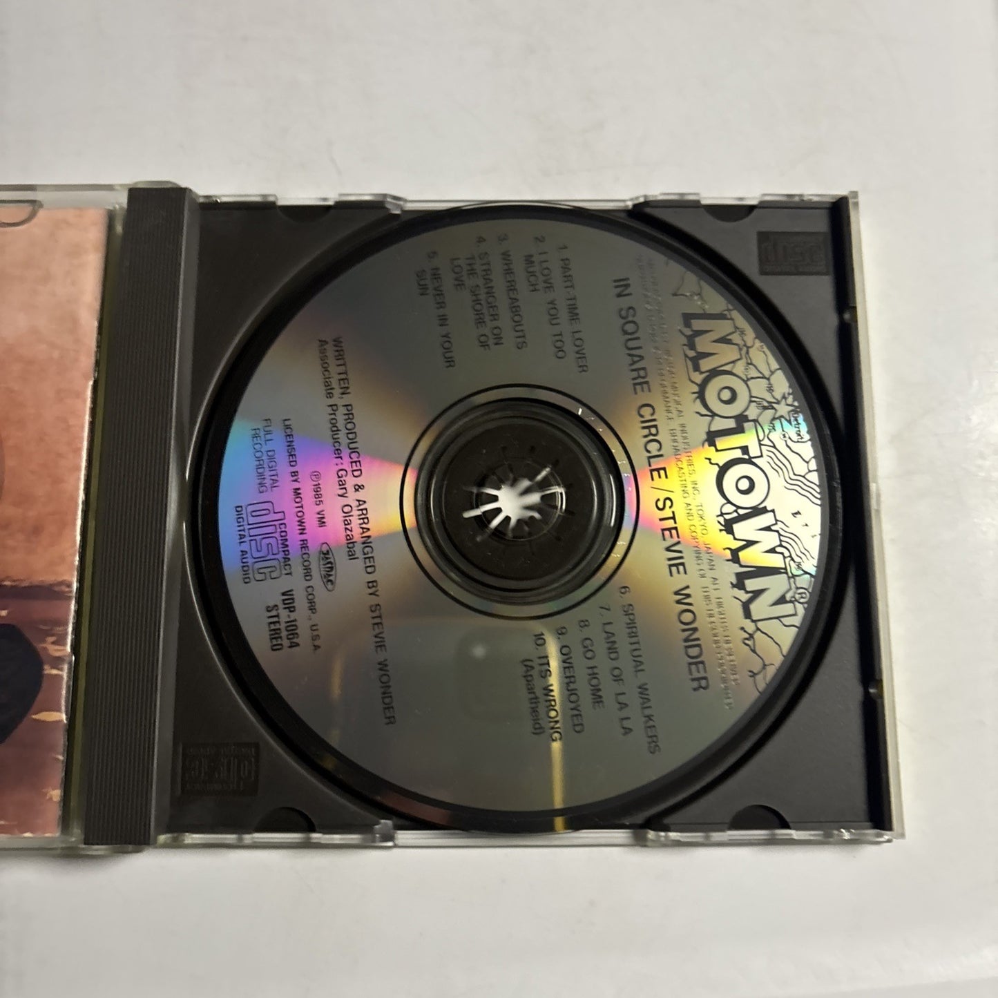 Stevie Wonder – In Square Circle (CD, 1985) Japan VDP-1064