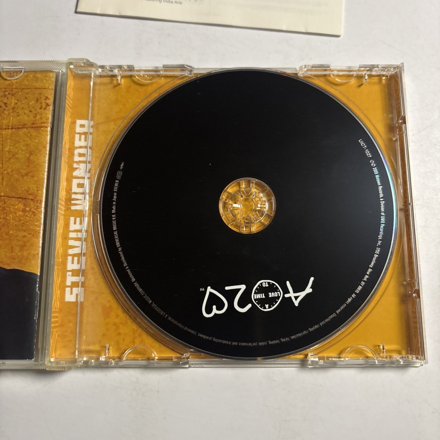 Stevie Wonder – A Time 2 Love (CD, 2005) Japan UICT-1027
