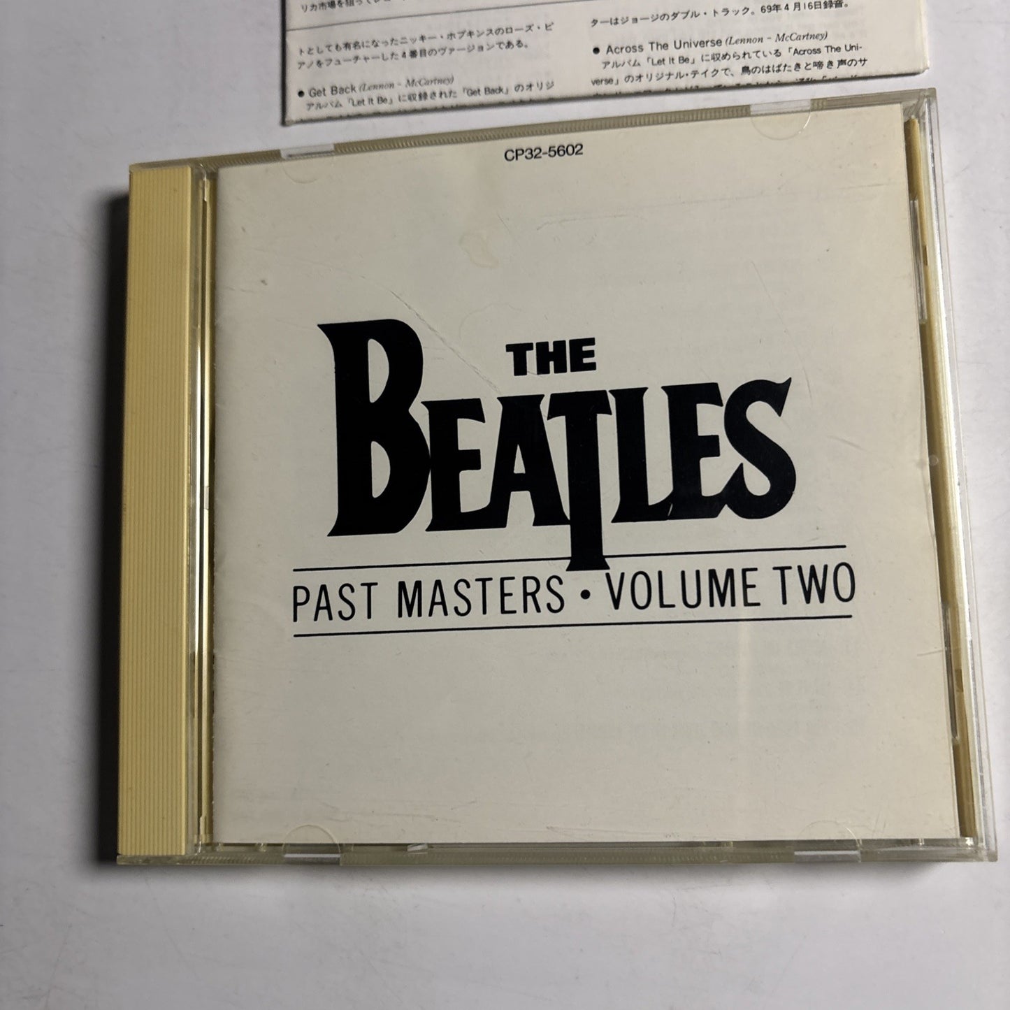 The Beatles – Past Masters • Volume Two (CD, 1988) Japan CP32-5602