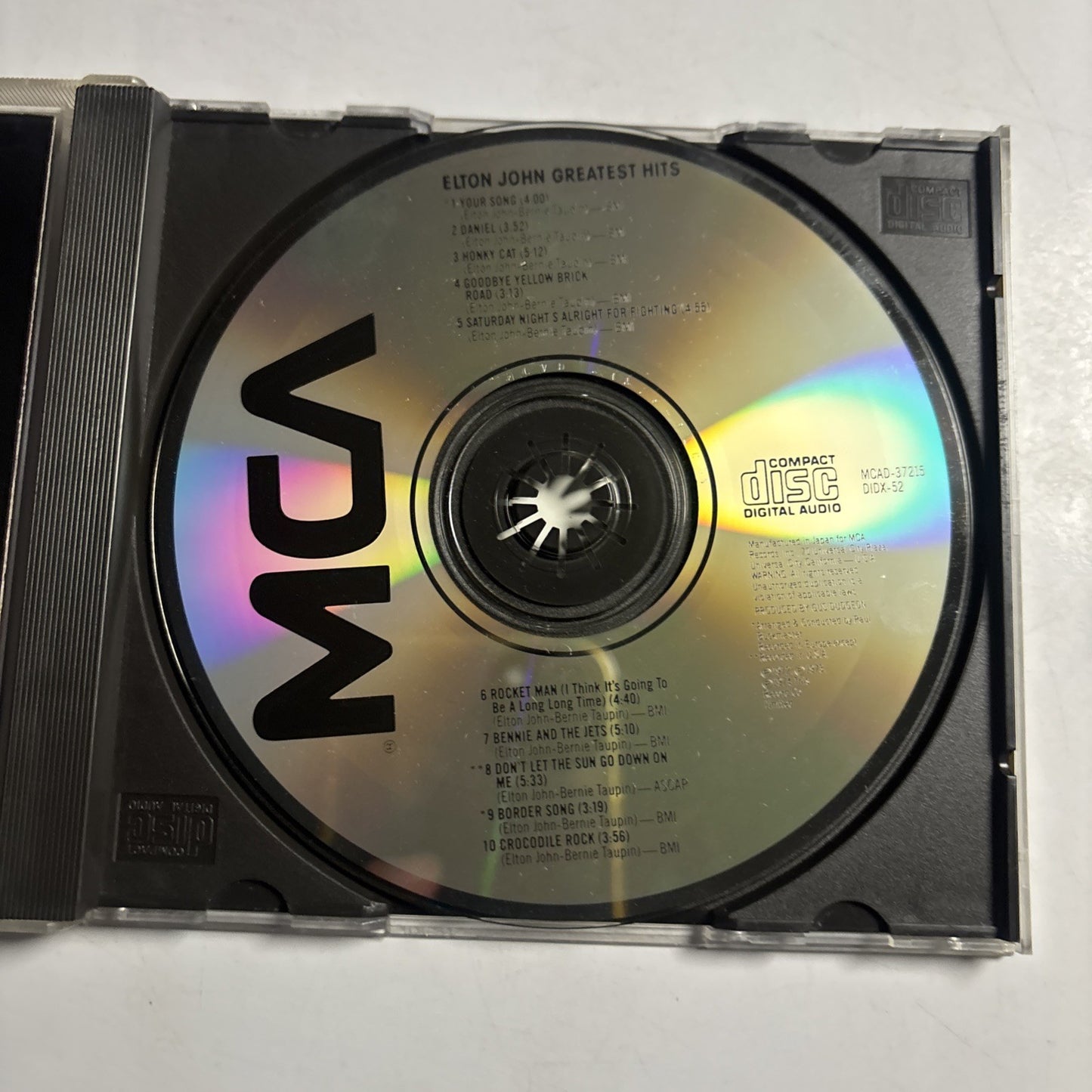 Elton John – Greatest Hits (CD, 1984) US MCAD-37215