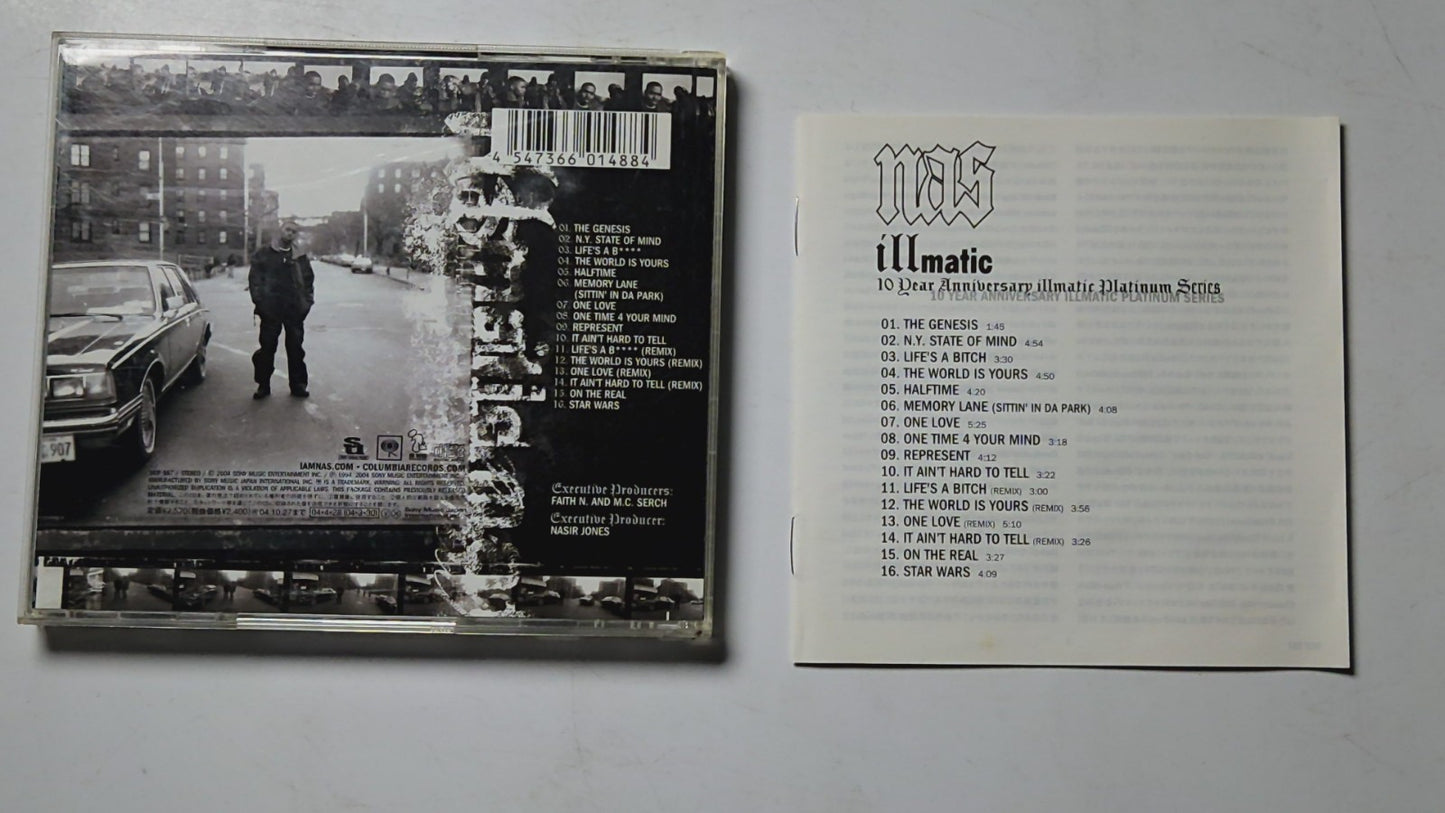 Nas – 10 Year Anniversary Illmatic Platinum Series (CD, 2004) Japan obi SICP 557
