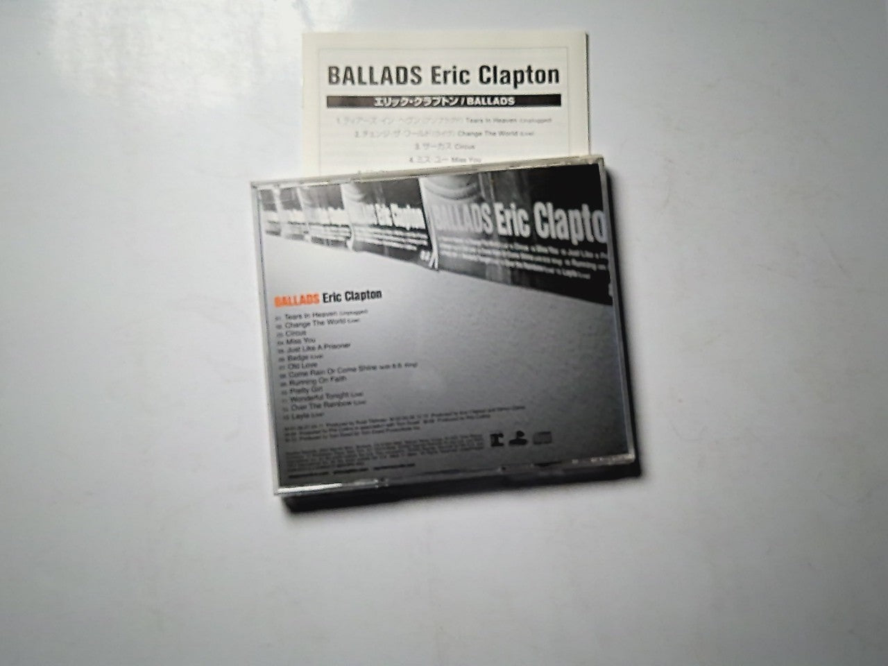 Eric Clapton – Ballads (CD, 2003) Japan WPCR-11760