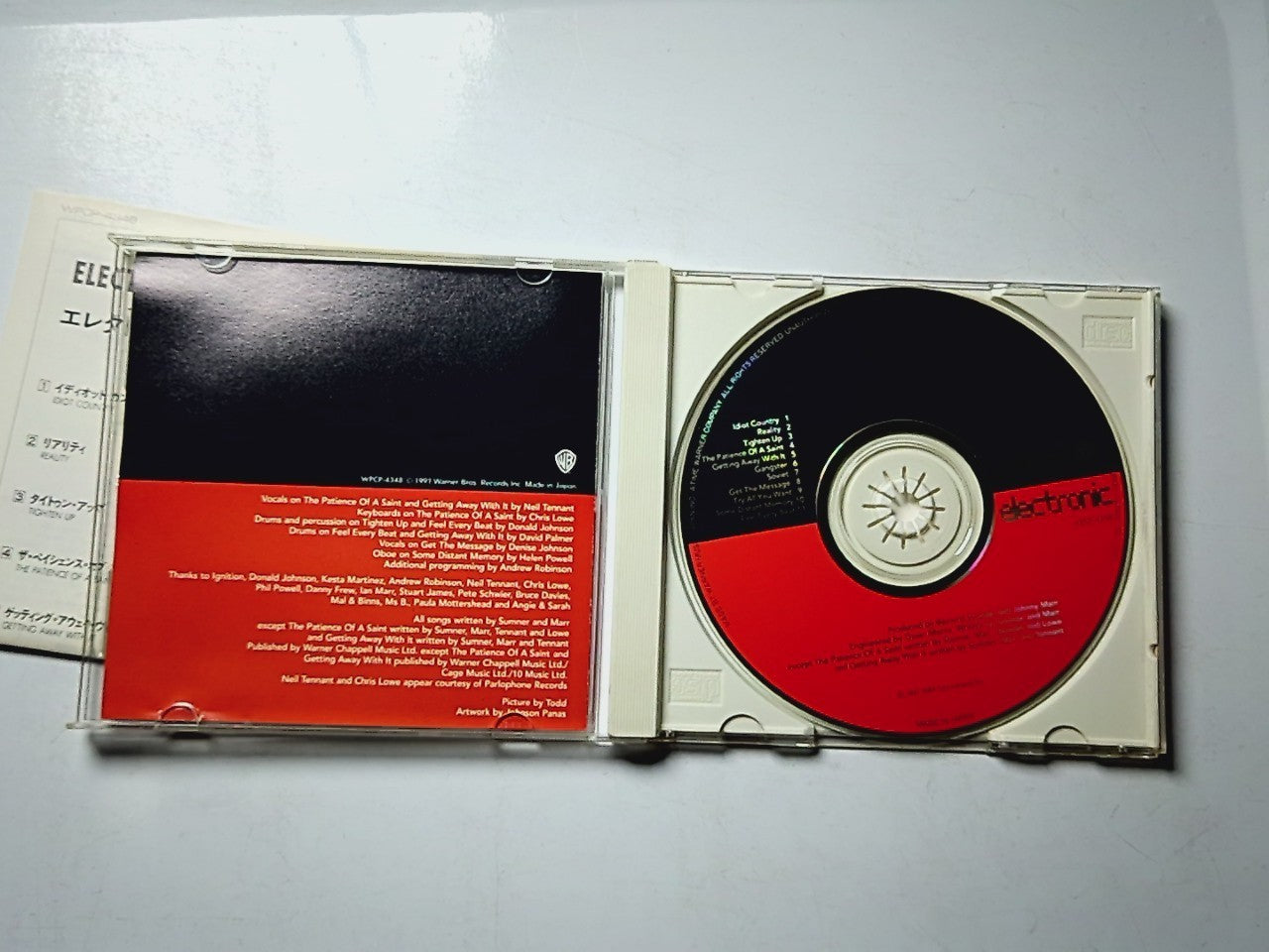 Electronic – Electronic (CD, 1991) Japan WPCP-4348