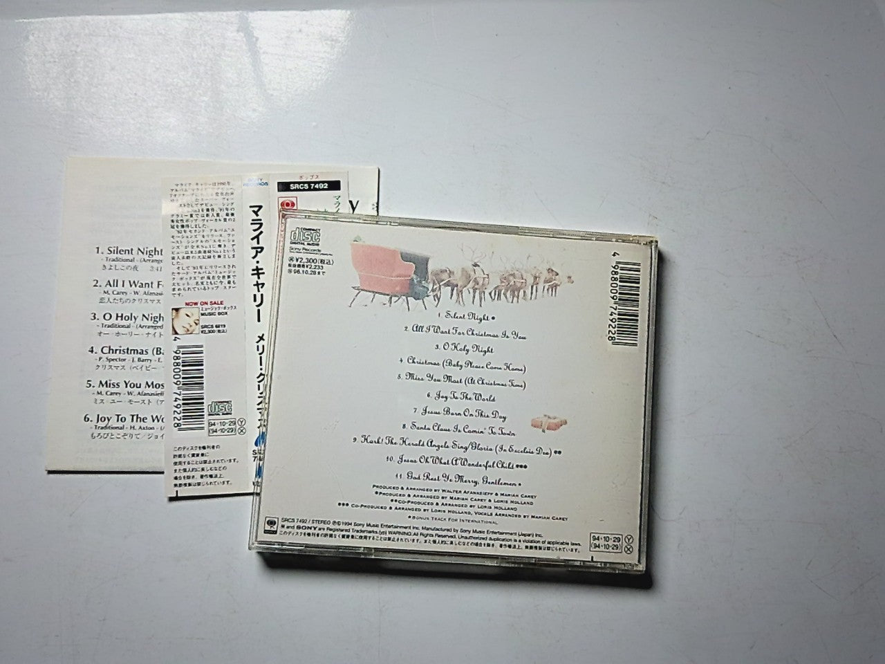 Mariah Carey – Merry Christmas (CD, 1994) Japan obi SRCS 7492