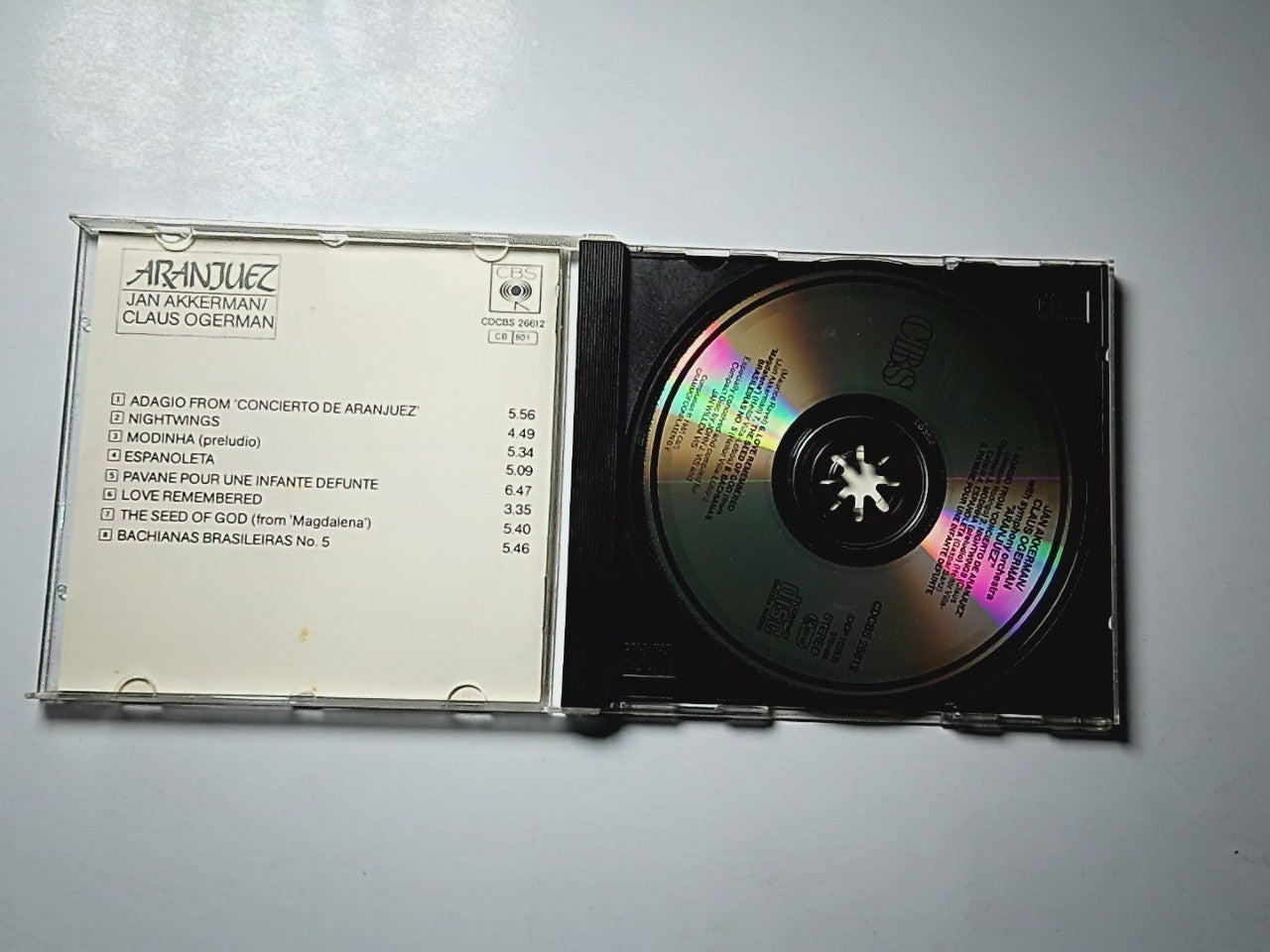 Jan Akkerman, Claus Ogerman – Aranjuez (CD, 1985) Europe CDCBS 26612