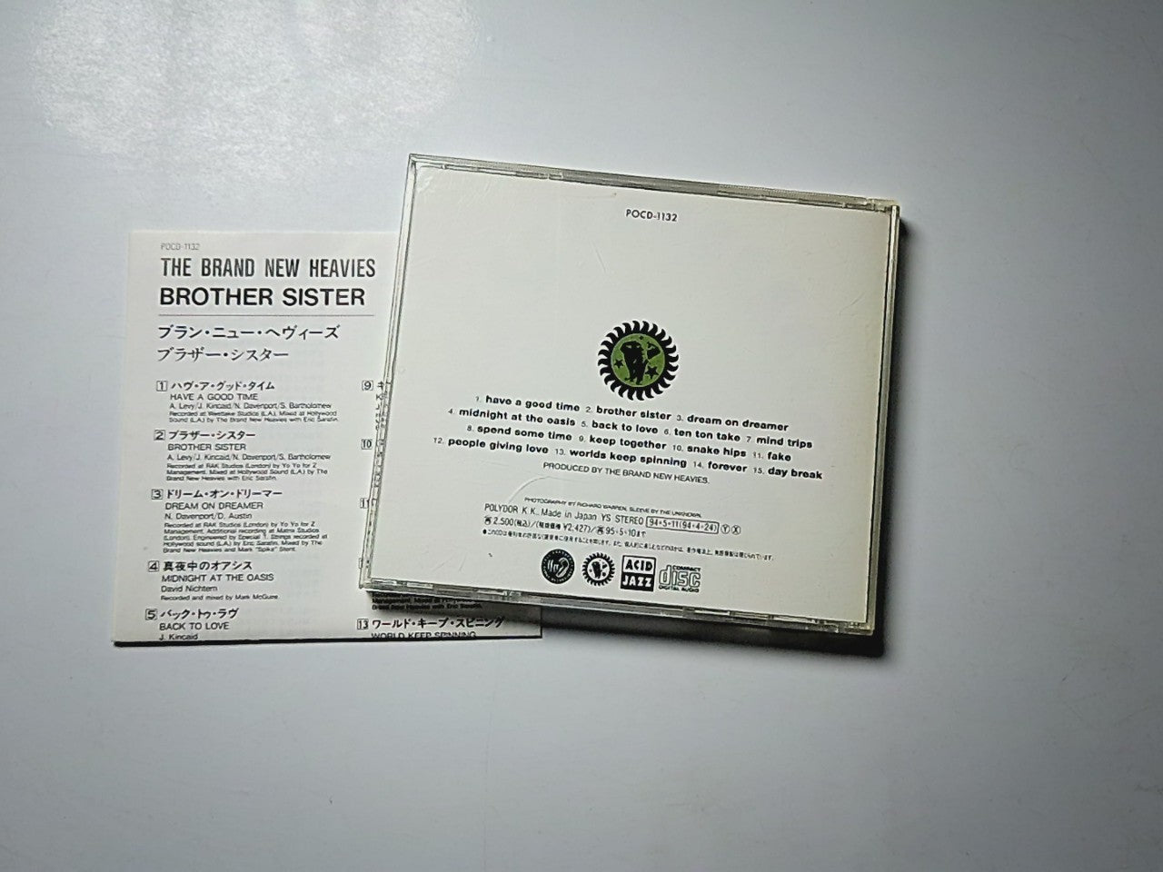The Brand New Heavies – Brother Sister (CD, 1994) Japan POCD-1132