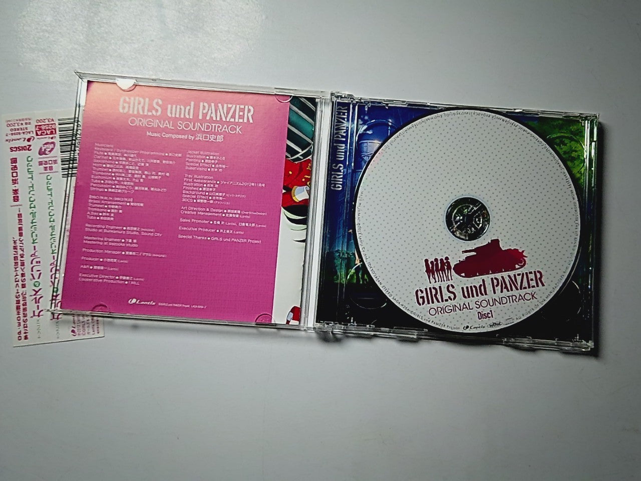 Shiro Hamaguchi – Girls Und Panzer Original Soundtrack (CD, 2012) Japan obi