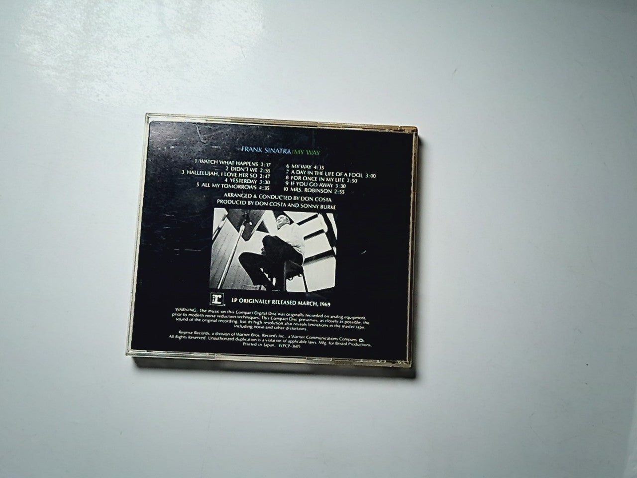 Frank Sinatra – My Way (CD, 1991) Japan WPCP-3605