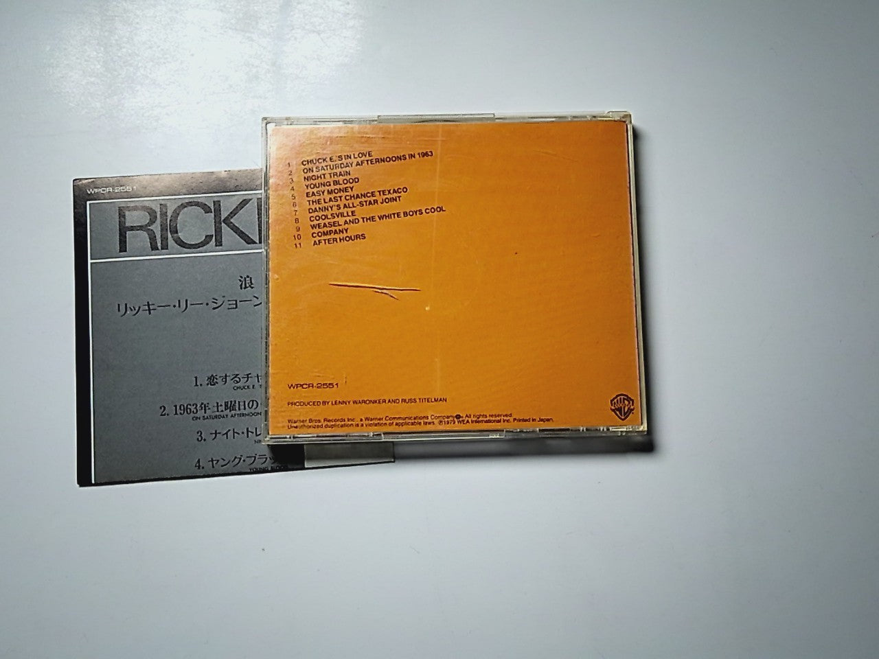 Rickie Lee Jones – Rickie Lee Jones (CD, 1997) Japan WPCR-2551