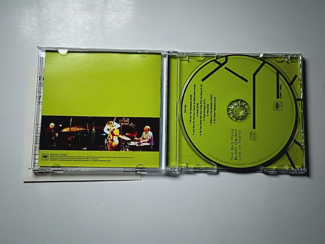 The Bad Plus – Blunt Object Live In Tokyo (CD, 2005) Japan SICP 803