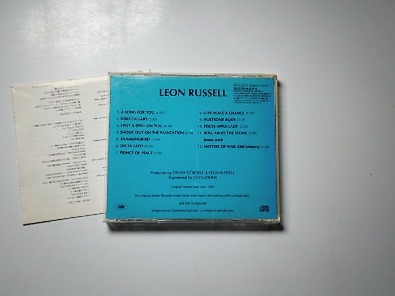 Leon Russell – Leon Russell (CD, 1998) Japan TOCP-3489