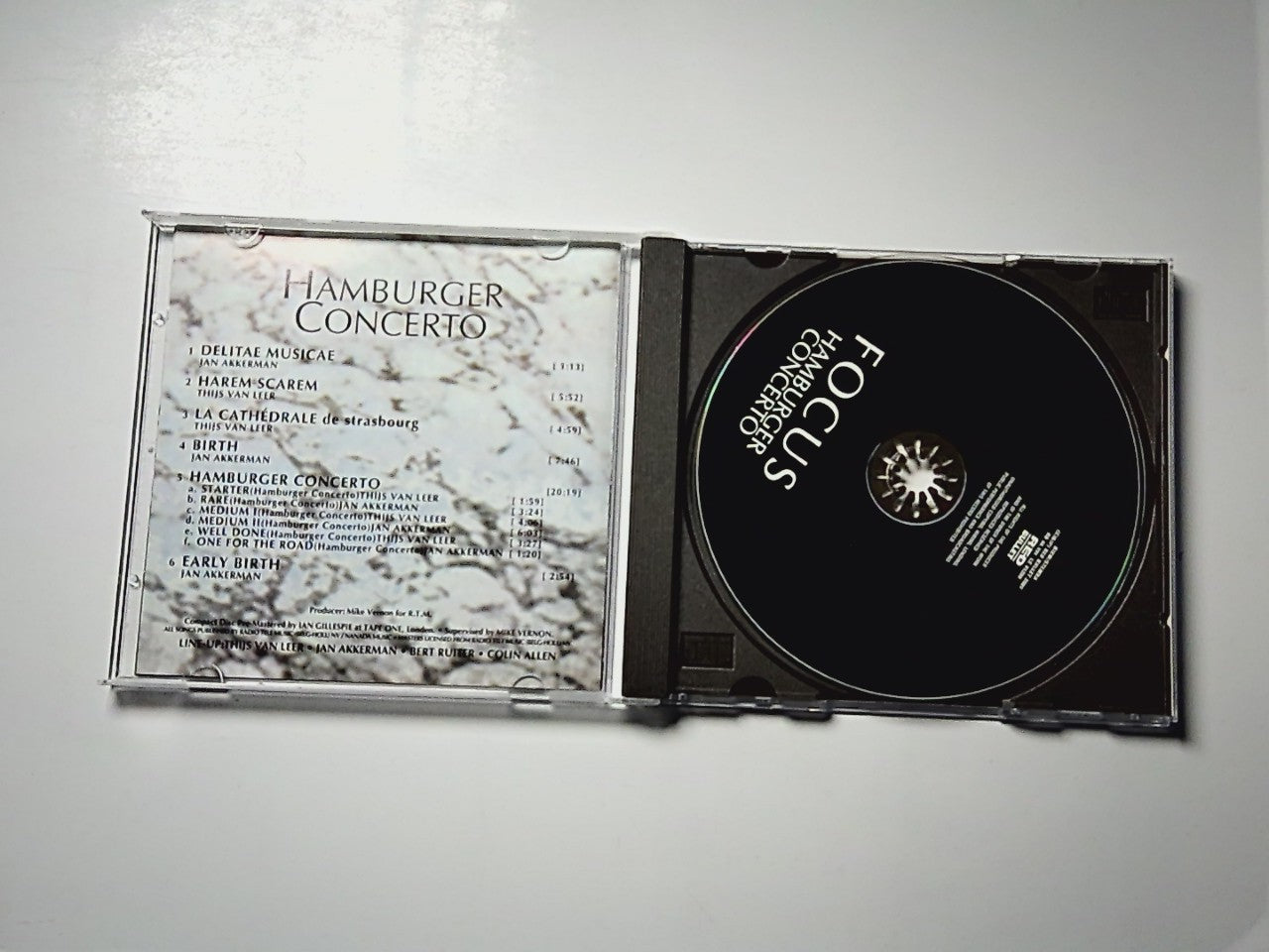 Focus – Hamburger Concerto (CD, 2001) Netherlands RB 66.191